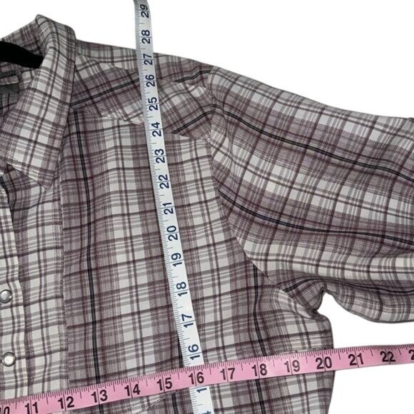 Hi-Tec  Women's  Long Sleeve Plaid Shirt XL 100% Polyester - Picture 9 of 9